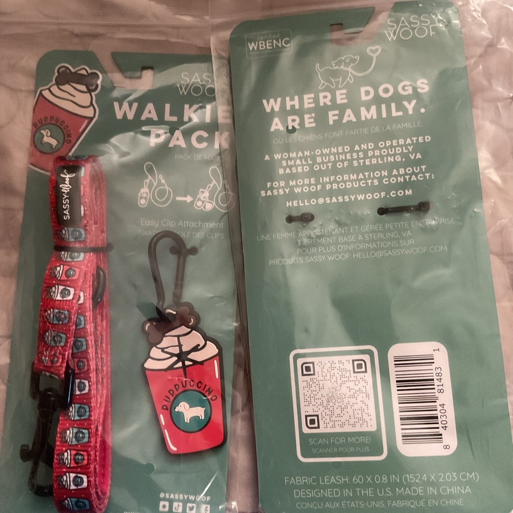Sassy Woof Red Dog Walking Pack